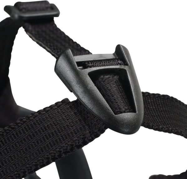 BASKERVILLE ULTRA MUZZLE - Patented Humane Design, Breathable, Dog can Pant and Drink, Adjustable, Padded, Training Muzzle for Medium-sized Dogs, Prevents Biting, Wildlife Scavenging (Size 4, Black) - Image 3