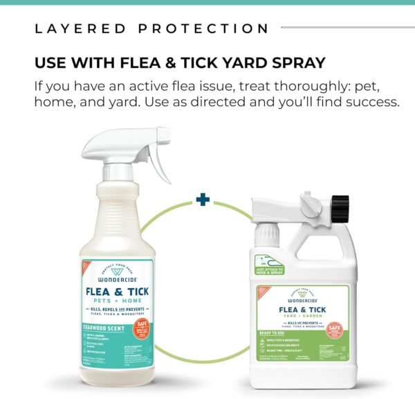 Wondercide - Flea, Tick & Mosquito Spray for Dogs, Cats, and Home - Tick Killer, Control, Prevention, Treatment - with Natural Essential Oils - Pet and Family Safe - Cedarwood 16 oz - Image 5