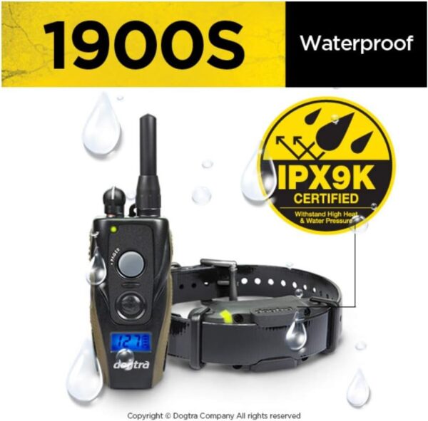 Dogtra 1900S Rechargeable Dog Training Collar - 3/4 Mile Range - Waterproof - Adjustable Levels for Dogs - Image 3