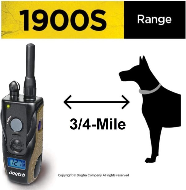Dogtra 1900S Rechargeable Dog Training Collar - 3/4 Mile Range - Waterproof - Adjustable Levels for Dogs - Image 5