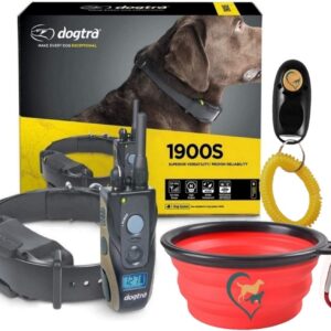 Dogtra 1900S Rechargeable Dog Training Collar - 3/4 Mile Range - Waterproof - Adjustable Levels for Dogs