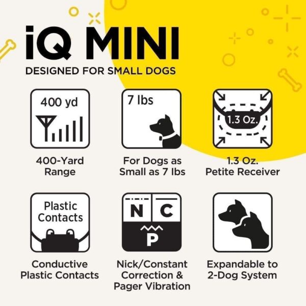 Dogtra iQ Mini Rechargeable Waterproof Mini Dog Training E-Collar with Water-Resistant Remote - Image 2