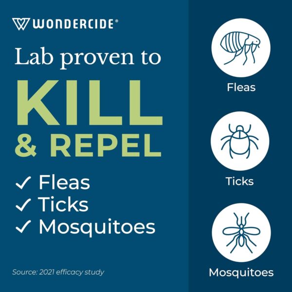 Wondercide - Flea, Tick & Mosquito Spray for Dogs, Cats, and Home - Tick Killer, Control, Prevention, Treatment - with Natural Essential Oils - Pet and Family Safe - Cedarwood 16 oz - Image 2